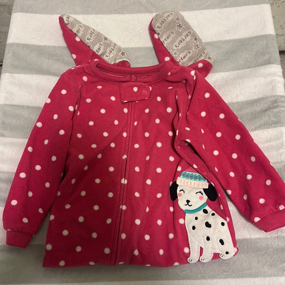 Carter’s brand Footy pajamas, size 18 months